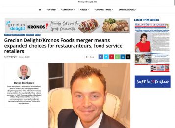 Grecian Delight/Kronos Foods merger means expanded choices for restauranteurs, food service retailers