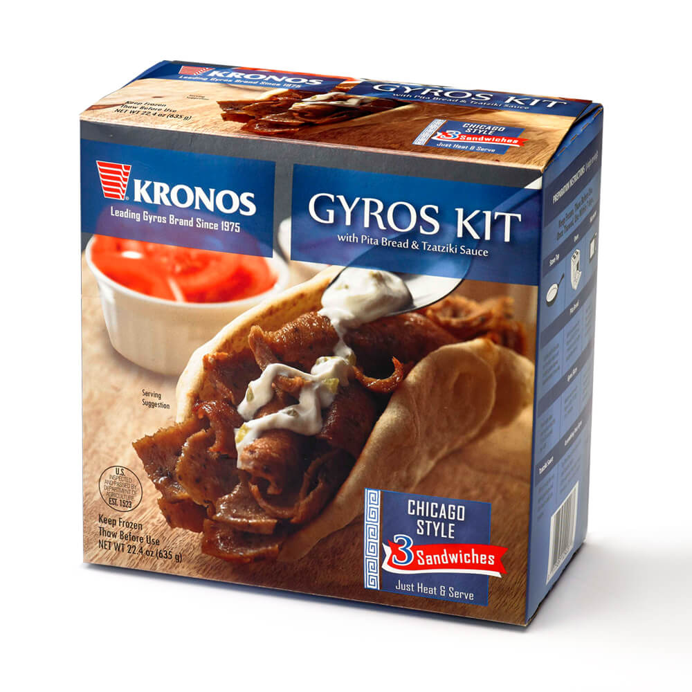 Kronos Gyro Sandwich Kit Grecian Delight Kronos Foods