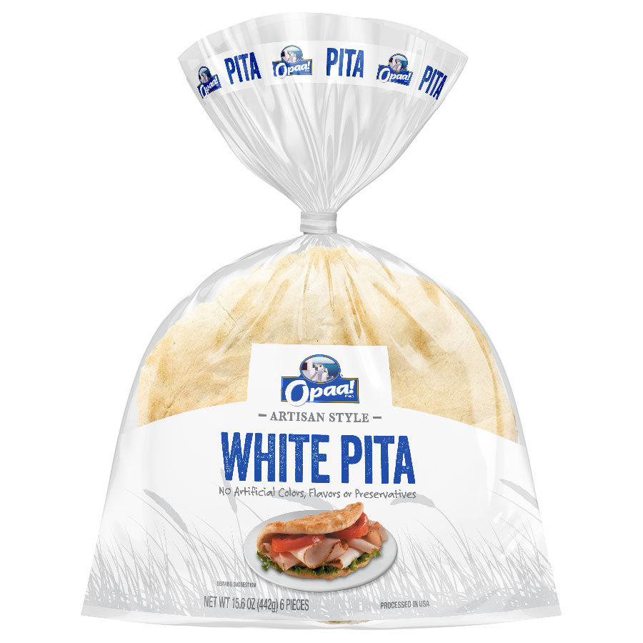 Opaa White Pita Folds - Grecian Delight Kronos Foods