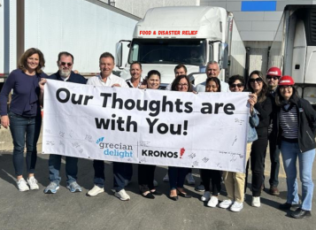 Grecian Delight | Kronos Donates Over 150,000 Servings of Food and Essential Supplies to Hurricane Relief Efforts